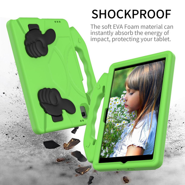 Samsung Galaxy Tab A8 10.5 2021 X200 / X205 Thumb Bracket EVA Shockproof Tablet Case(Green)