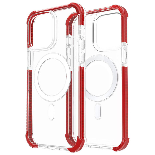 Magsafe Magnetic Acrylic Shockproof Phone Case - iPhone 14 Max(Red)