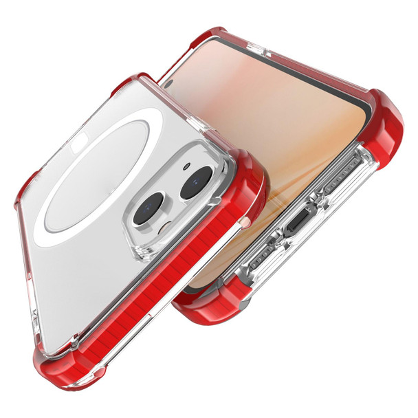 Magsafe Magnetic Acrylic Shockproof Phone Case - iPhone 14(Red)