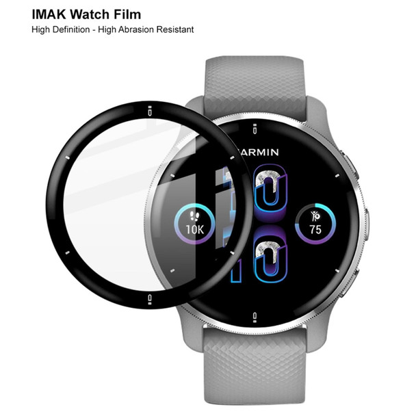 Garmin Venu 2 Plus IMAK HD High Transparent Wear-resistant Watch Screen Protective Film