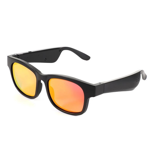 A12 Smart Bluetooth Audio Sunglasses Bluetooth Glasses(Red Gold)