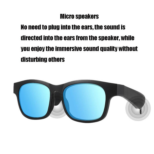 A12 Smart Bluetooth Audio Sunglasses Bluetooth Glasses(Red Gold)