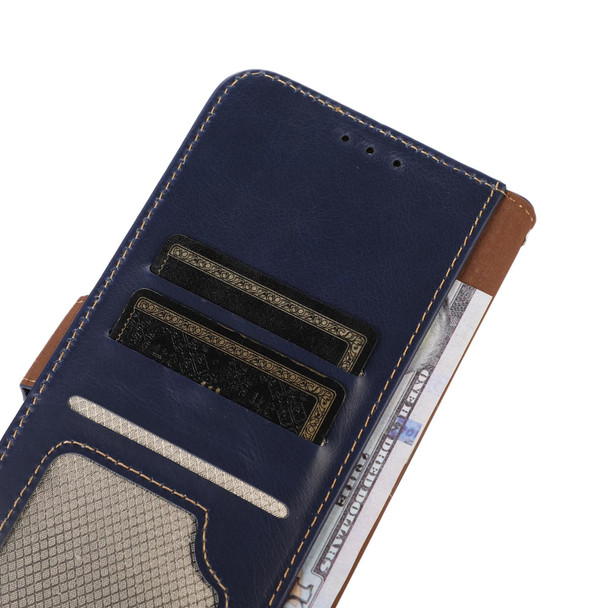 Sony Xperia 1 IV Crazy Horse Top Layer Cowhide Leather Phone Case(Blue)