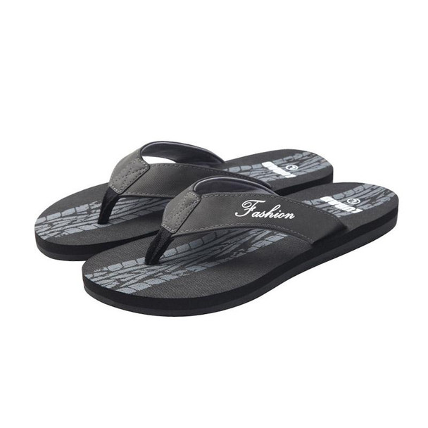 MK005 Men Outer Wear EVA Flip Flops, Size: 39-40(Black)