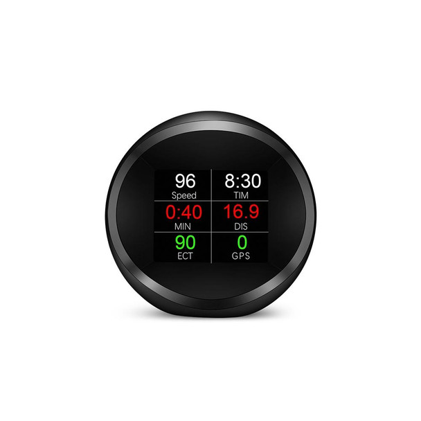 P11 OBD2 + GPS Mode Car HUD Head-up Display Water Temperature / Vehicle Speed / Voltage / Fuel Consumption Display, Speed Alarm