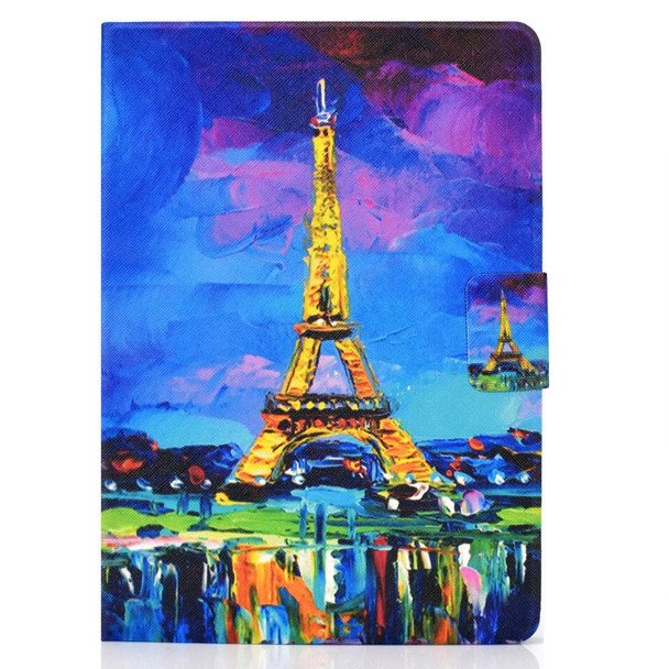 Kindle Paperwhite 4 / 3 / 2 / 1 TPU Electric Pressed Horizontal Flip Leather Case with Holder & Card Slot & Sleep / Wake-up Function(Eiffel Tower)