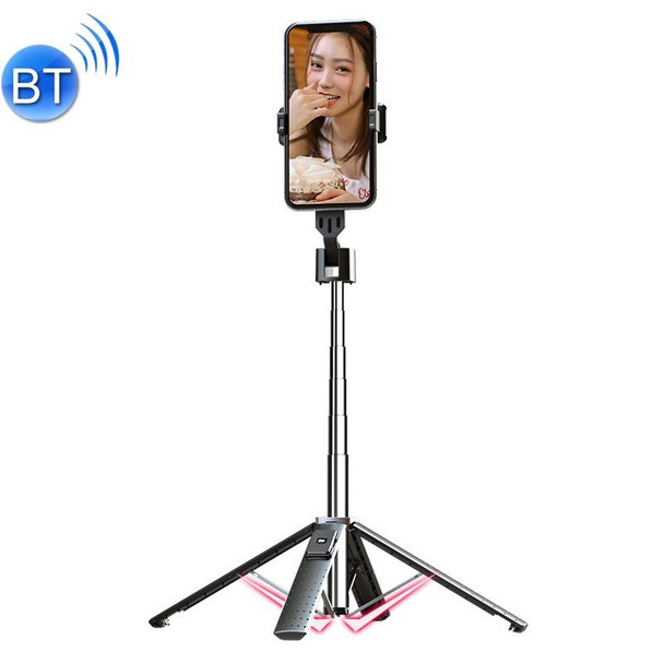 Mobile Phone Live Bracket Bluetooth Telescopic Selfie Tripod, High: 100CM (Stainless Steel)