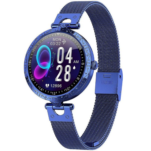 AK22 1.09 inch IPS Screen IP67 Waterproof Smart Watch, Support Sleep Monitoring / Blood Oxygen Monitoring / Heart Rate Monitoring(Blue)