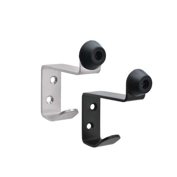 Stainless Steel Rubber Hook, Specification:  Door Top Rack with Hook (Black) 