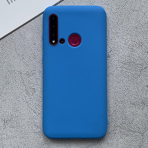 Huawei nova 5i Shockproof Frosted TPU Protective Case(Light Blue)