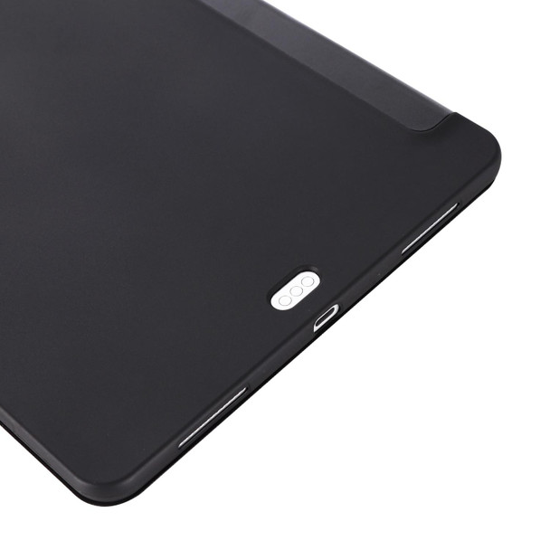 TPU Horizontal Flip Leather Tablet Case with Three-folding Holder - iPad Pro 12.9 2021/2020/2018(Blue)