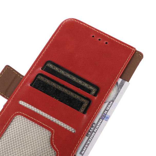 Sony Xperia 1 IV Crazy Horse Top Layer Cowhide Leather Phone Case(Red)