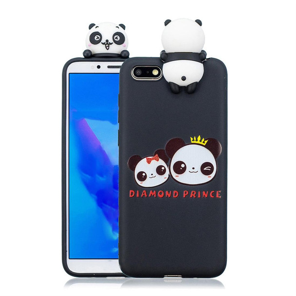 Huawei Y5 (2018) Shockproof Cartoon TPU Protective Case(Two Pandas)