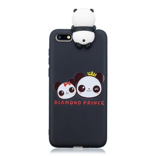 Huawei Y5 (2018) Shockproof Cartoon TPU Protective Case(Two Pandas)