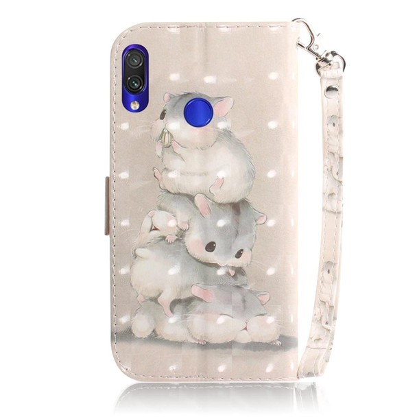 3D Coloured Drawing Horizontal Flip Leatherette Case with Holder & Card Slots & Wallet - Huawei P30(Three Squirrels)