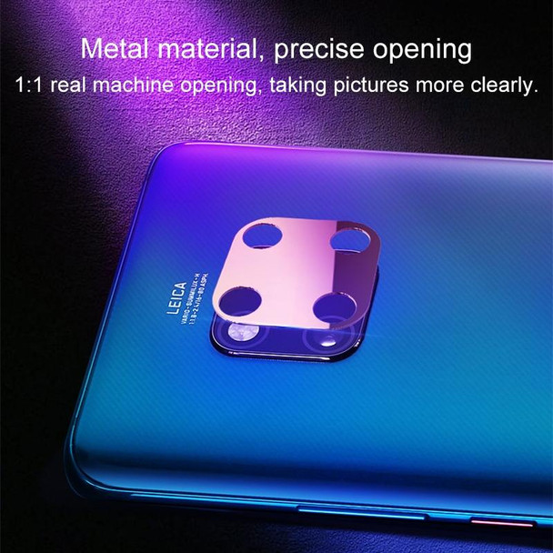 10D Full Coverage Mobile Phone Metal Rear Camera Lens Protection Ring Cover for Huawei Mate 20(Black)