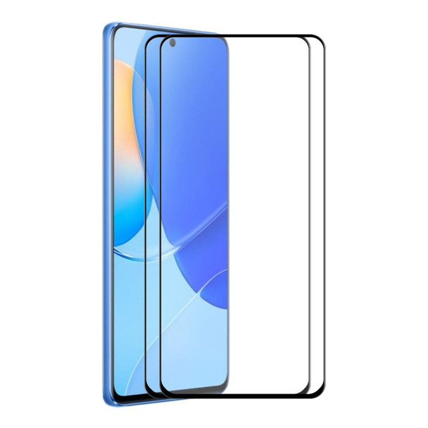 2 PCS - Huawei Nova 9 SE 5G ENKAY 6D Full Glue Tempered Glass Full Film