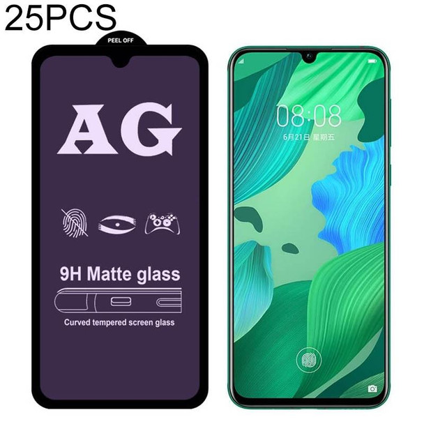 25 PCS AG Matte Anti Blue Light Full Cover Tempered Glass - Huawei Mate 10 Lite