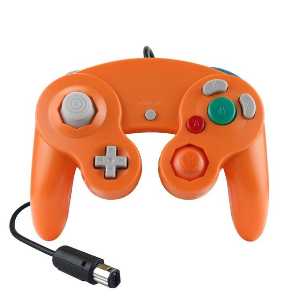 2 PCS Single Point Vibrating Controller Wired Game Controller - Nintendo NGC / Wii, Product color: Orange