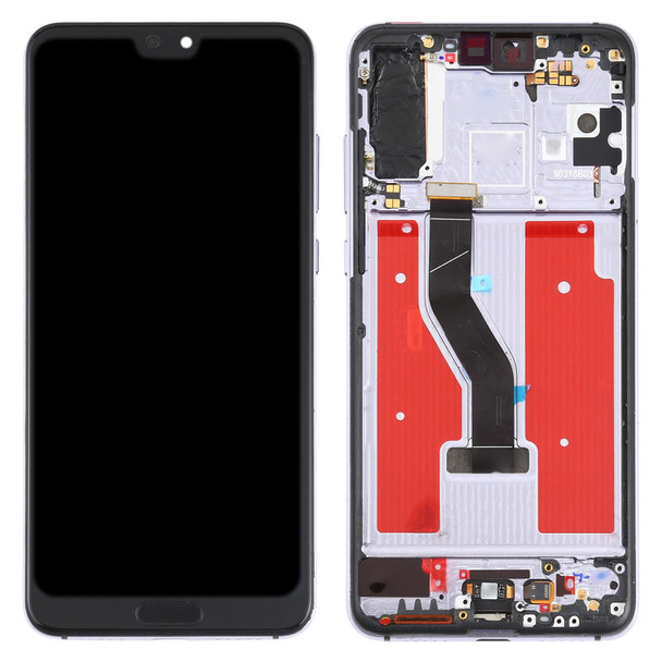 LCD Screen and Digitizer Full Assembly with Frame for Huawei P20 Pro(Twilight)