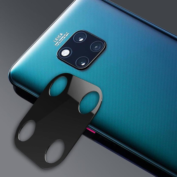 10D Full Coverage Mobile Phone Metal Rear Camera Lens Protection Ring Cover for Huawei Mate 20 Pro(Black)