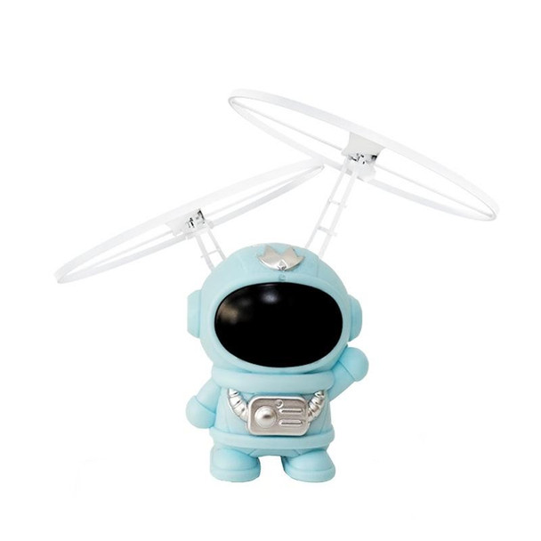 Induction Steel Man Aircraft Gyro Robot Luminous Toy - Children(Blue Astronauts )