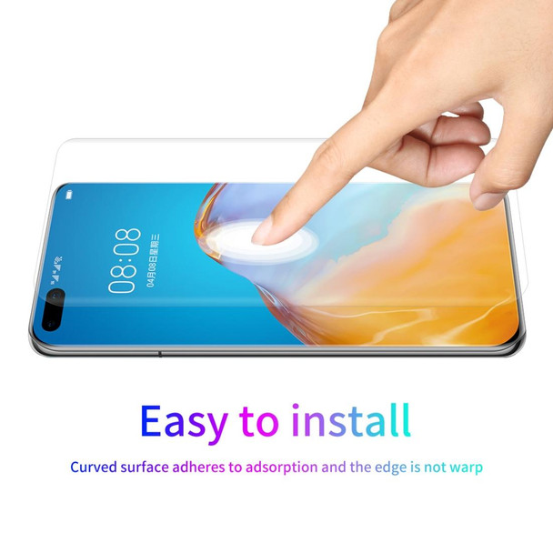 Huawei P40 Pro ENKAY Hat-Prince 3D Full Screen PET Curved Hot Bending HD Screen Protector Soft Film(Transparent)