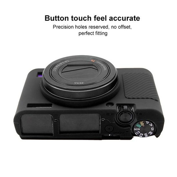 PULUZ Soft Silicone Protective Case for Sony RX100 III / IV / V(Black)