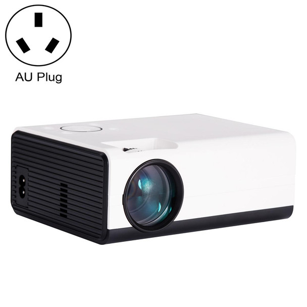 T01 800x480 2200 Lumens Mini LCD Digital Projector, Android Version, AU Plug(White Black)