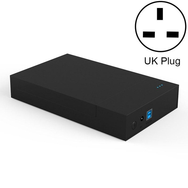 Blueendless 2.5 / 3.5 inch SSD USB 3.0 PC Computer External Solid State Mobile Hard Disk Box Hard Disk Drive (UK Plug)