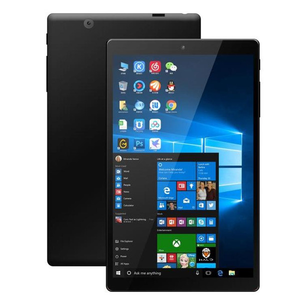 HSD8001 Tablet PC, 8 inch, 2GB+64GB, Windows 10, Intel Atom Z8300 Quad Core, Support TF Card & HDMI & Bluetooth & Dual WiFi(Black)