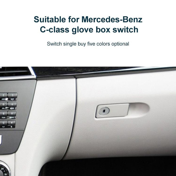 Car Glove Box Handle Switch for Mercedes-Benz W212 2008-2014, Left Driving(Mercerized Beige)