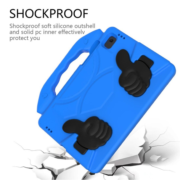 Samsung Galaxy Tab S6 Lite / P610 Thumb Bracket EVA Shockproof Tablet Case(Blue)