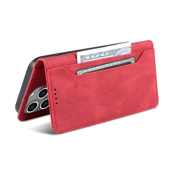 AZNS Dream Second Generation Skin Feel PU+TPU Horizontal Flip Leatherette Phone Case - iPhone 14 Pro Max(Red)