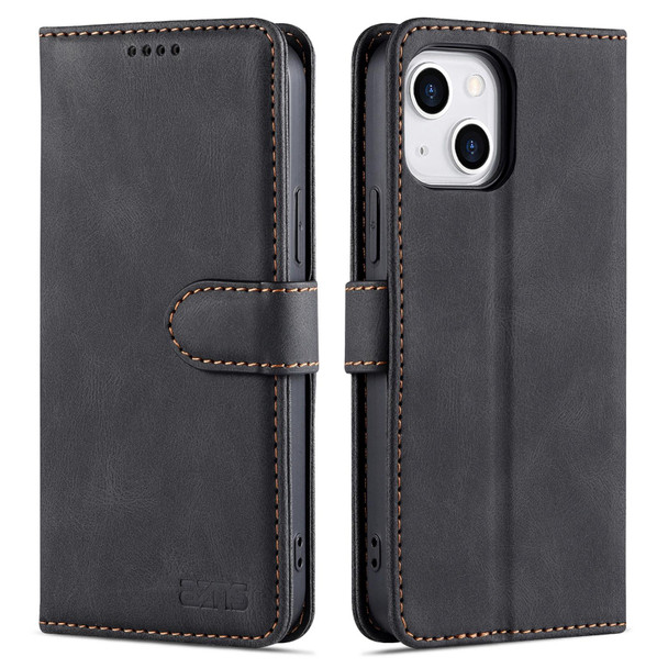 AZNS Dream Second Generation Skin Feel PU+TPU Horizontal Flip Leatherette Phone Case - iPhone 14(Black)