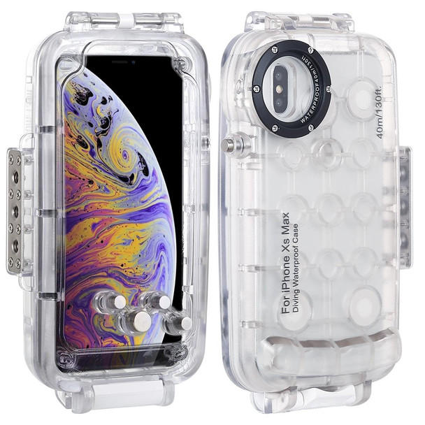 HAWEEL 40m/130ft Waterproof Diving Case for iPhone XS Max, Photo Video Taking Underwater Housing Cover(Transparent)