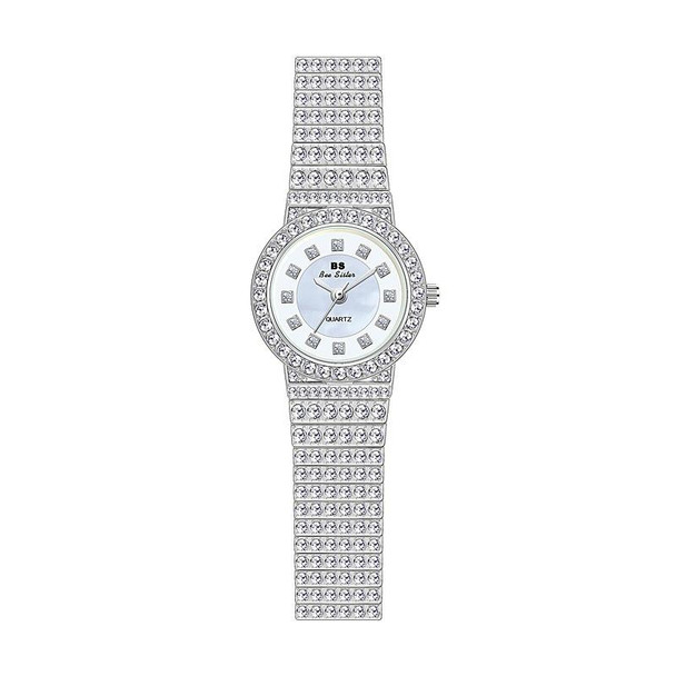 BS Bee Sister  FA1101 Women Chain Watch Starry Diamonds Wrist watch(Silver  Scale  Surface)