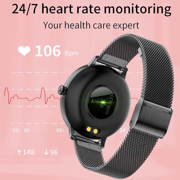 CF80 1.08 inch IPS Color Touch Screen Smart Watch, IP67 Waterproof, Support GPS / Heart Rate Monitor / Sleep Monitor / Blood Pressure Monitoring(Rose Gold)