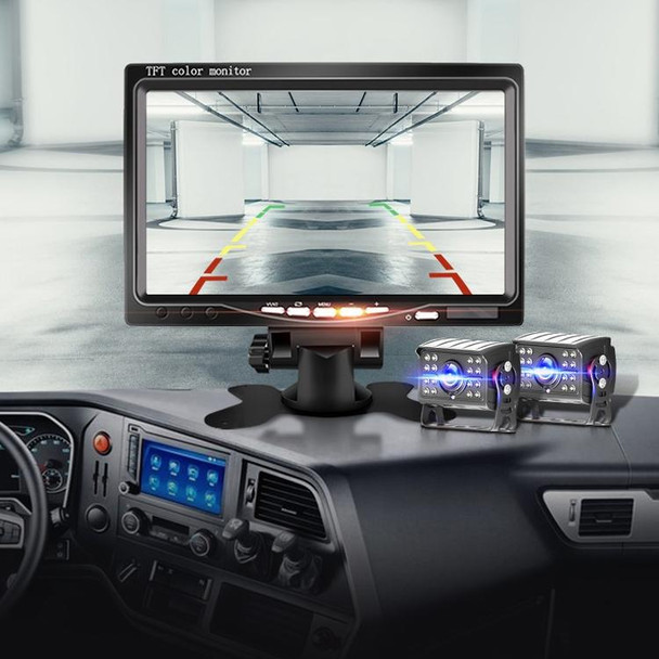 Big Truck 7 Inch Display Night Vision Camera Reversing Monitoring System Car HD Inverted Video, Resolution: 1024 x 600