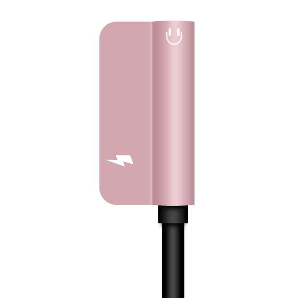 ENKAY Hat-ptince Type-C to Type-C&3.5mm Jack Charge Audio Adapter Cable, - Galaxy, HTC, Google, LG, Sony, Huawei, Xiaomi, Lenovo and Other Android Phone(Rose Gold)