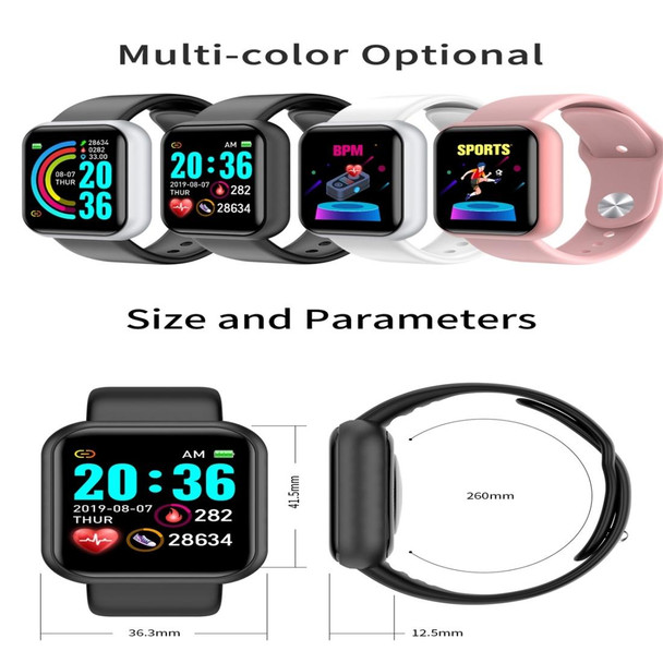 B57S 1.3inch IPS Color Screen Smart Watch IP67 Waterproof,Support Call Reminder /Heart Rate Monitoring/Blood Pressure Monitoring/Sleep Monitoring(White)