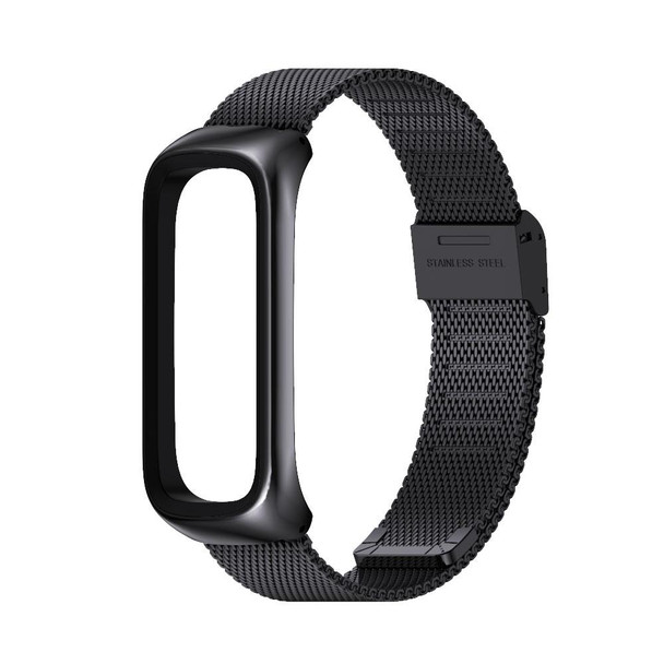 Samsung Galaxy Fit 2 MIJOBS Milan Buckle Stainless Steel Watch Band(Black)