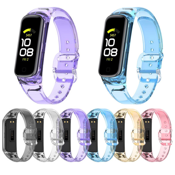 Samsung Galaxy Fit 2 SM-R220 Discoloration in Light TPU Watch Band(Blue)