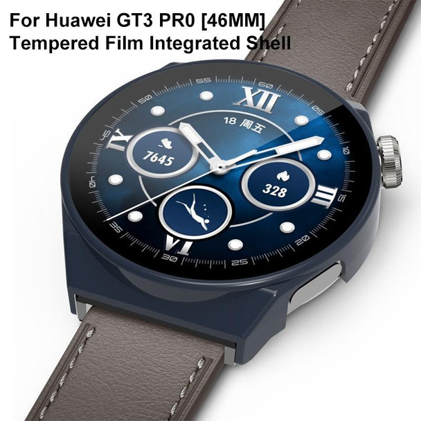 Huawei Watch GT 3 Pro 46mm PC + Tempered Glass Watch Case(Pine Needle Green)