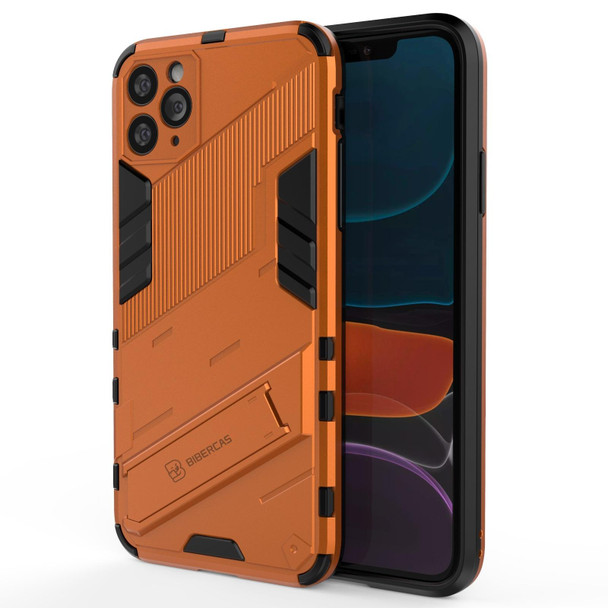 Punk Armor 2 in 1 PC + TPU Shockproof Case with Invisible Holder - iPhone 11 Pro Max(Orange)