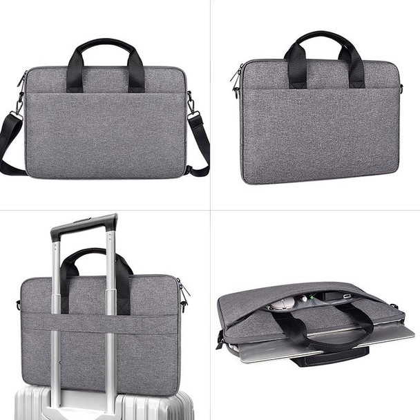 ST09 Portable Single-shoulder Laptop Bag, Size: 13.3 inches(Gray with Shoulder Strap)