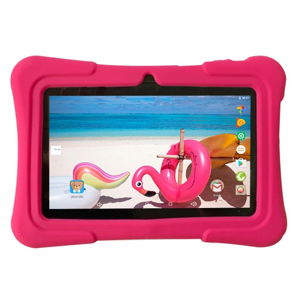 Pritom K7 Kids Education Tablet PC, 7.0 inch, 1GB+16GB, Android 10 Allwinner A50 Quad Core CPU, Support 2.4G WiFi / Bluetooth / Dual Camera, Global Version with Google Play(Red)