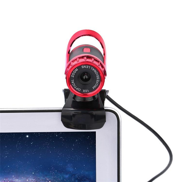 HXSJ A859 480P Computer Network Course Camera Video USB Camera Built-in Sound-absorbing Microphone(Red)