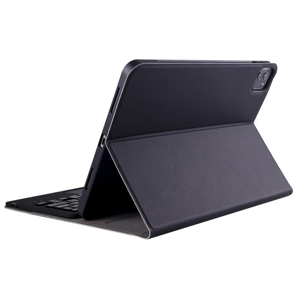 A098B-A Detachable ABS Ultra-thin Bluetooth Keyboard + TPU Tablet Case for iPad Air 4 10.9 inch (2020), with Stand & Pen Slot & Touch(Black)