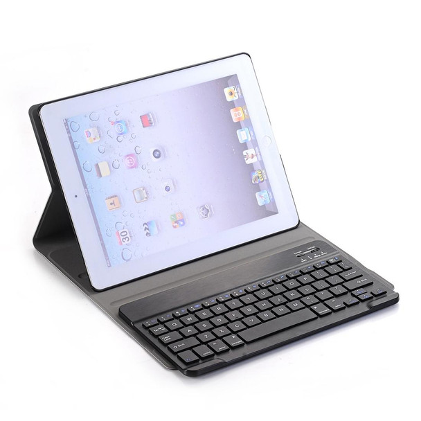 A02 for iPad 4 / 3 / 2 Universal Ultra-thin ABS Horizontal Flip Tablet Case + Bluetooth Keyboard(Black)